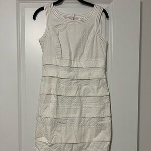 White House black market white dress